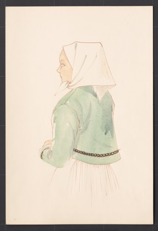 Kresba – žena v blúzke