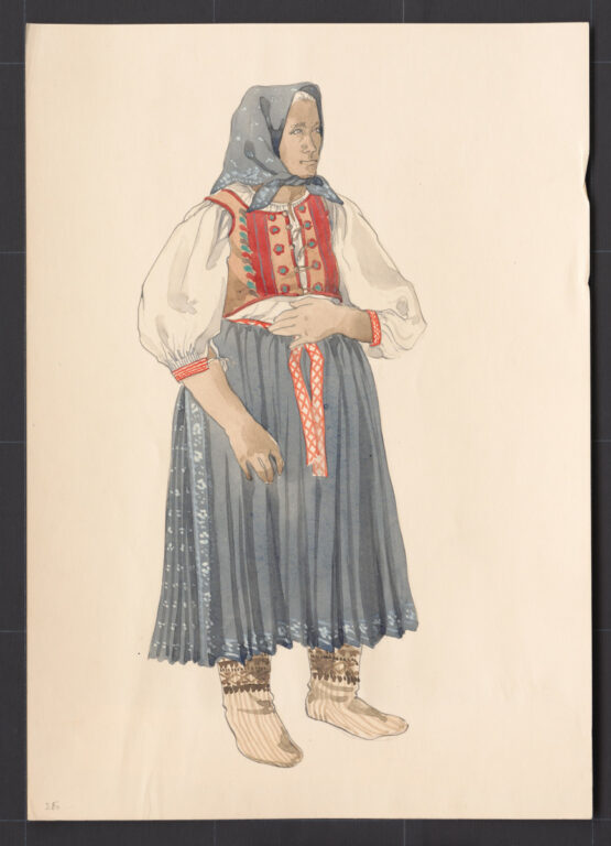 Kresba – odev ženský sviatočný