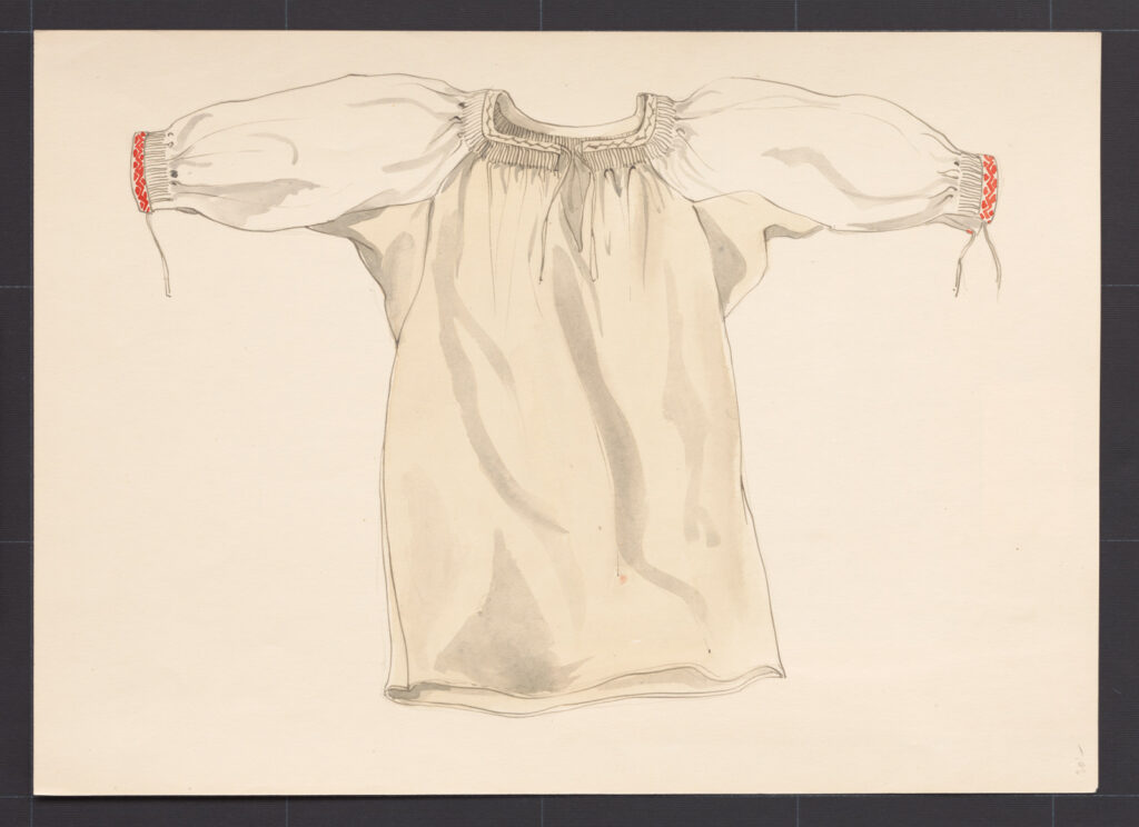 Kresba – košeľa ženská