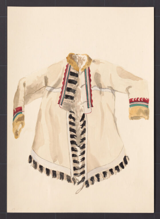 Kresba – kožuch ženský