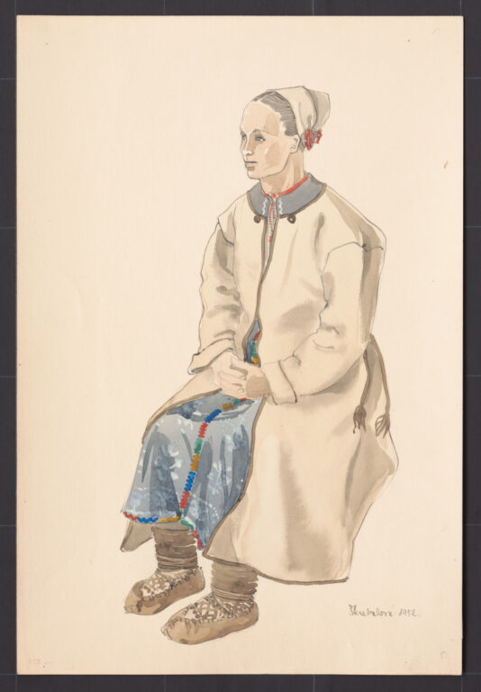 Kresba – odev ženský zimný