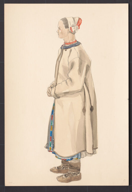 Kresba – odev ženský zimný