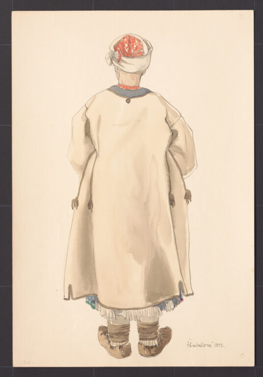 Kresba – odev ženský zimný