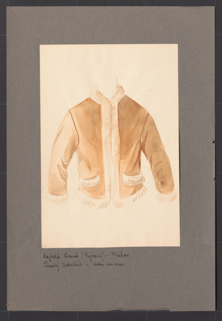 Kresba – kožuch ženský