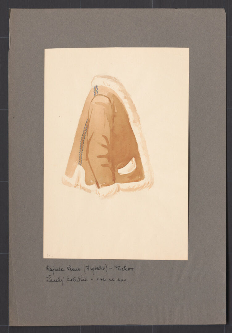 Kresba – kožuch ženský