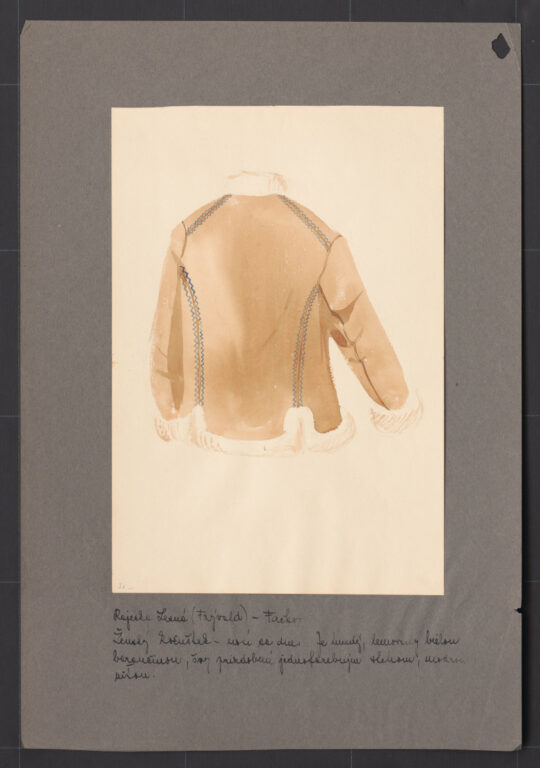 Kresba – kožuch ženský