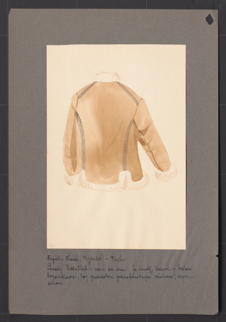 Kresba – kožuch ženský