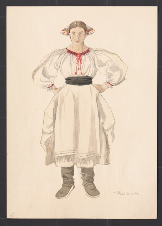 Kresba – odev ženský pracovný