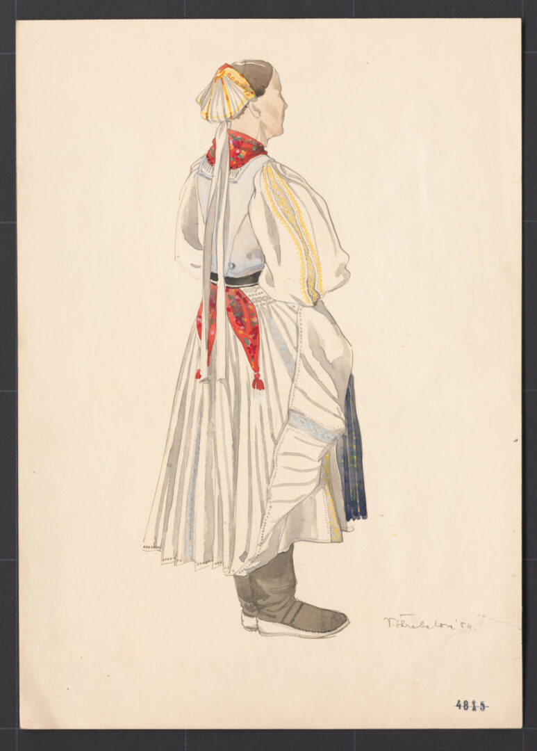 Kresba – odev ženský sviatočný