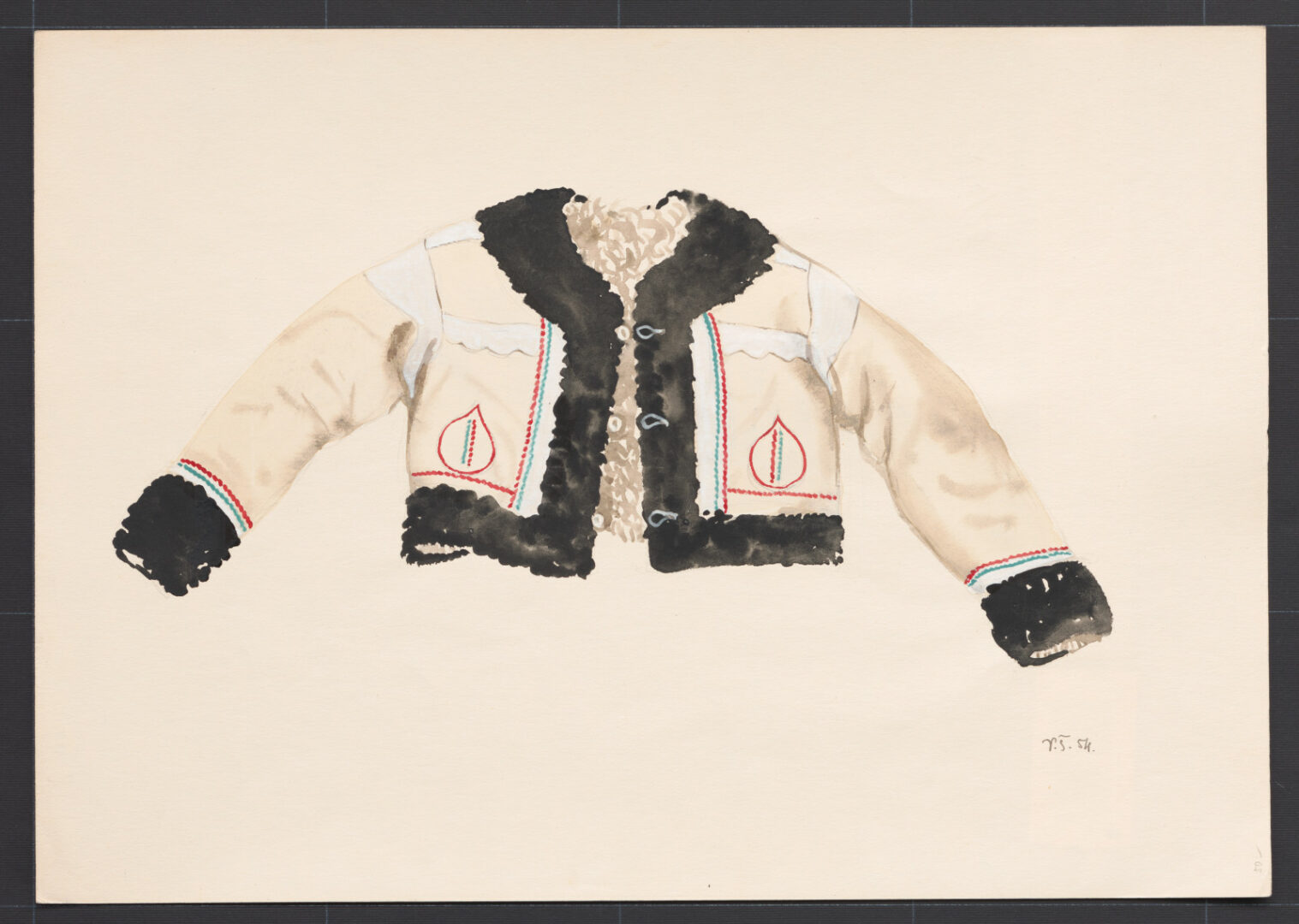 Kresba – kožuch ženský