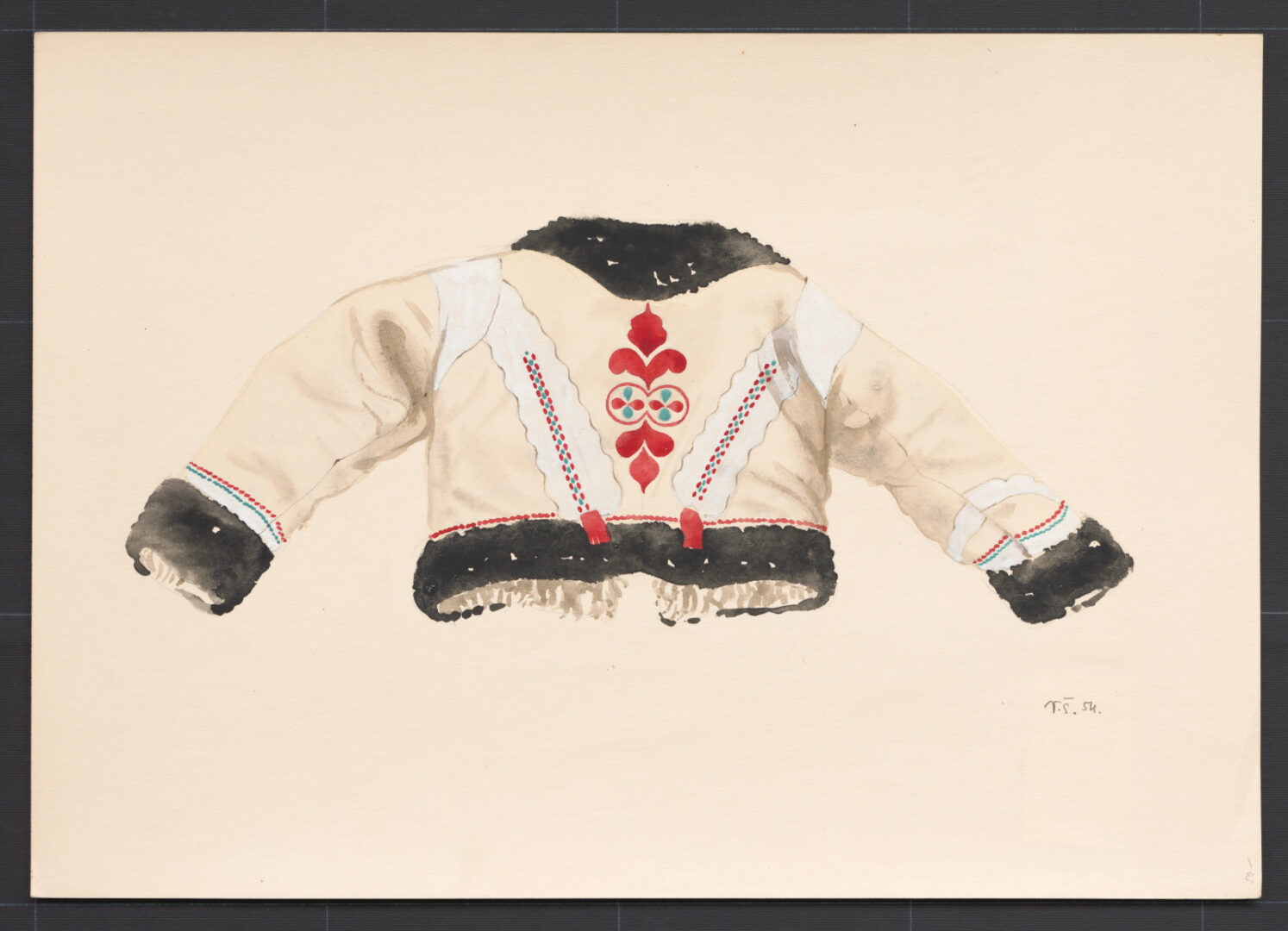 Kresba – kožuch ženský