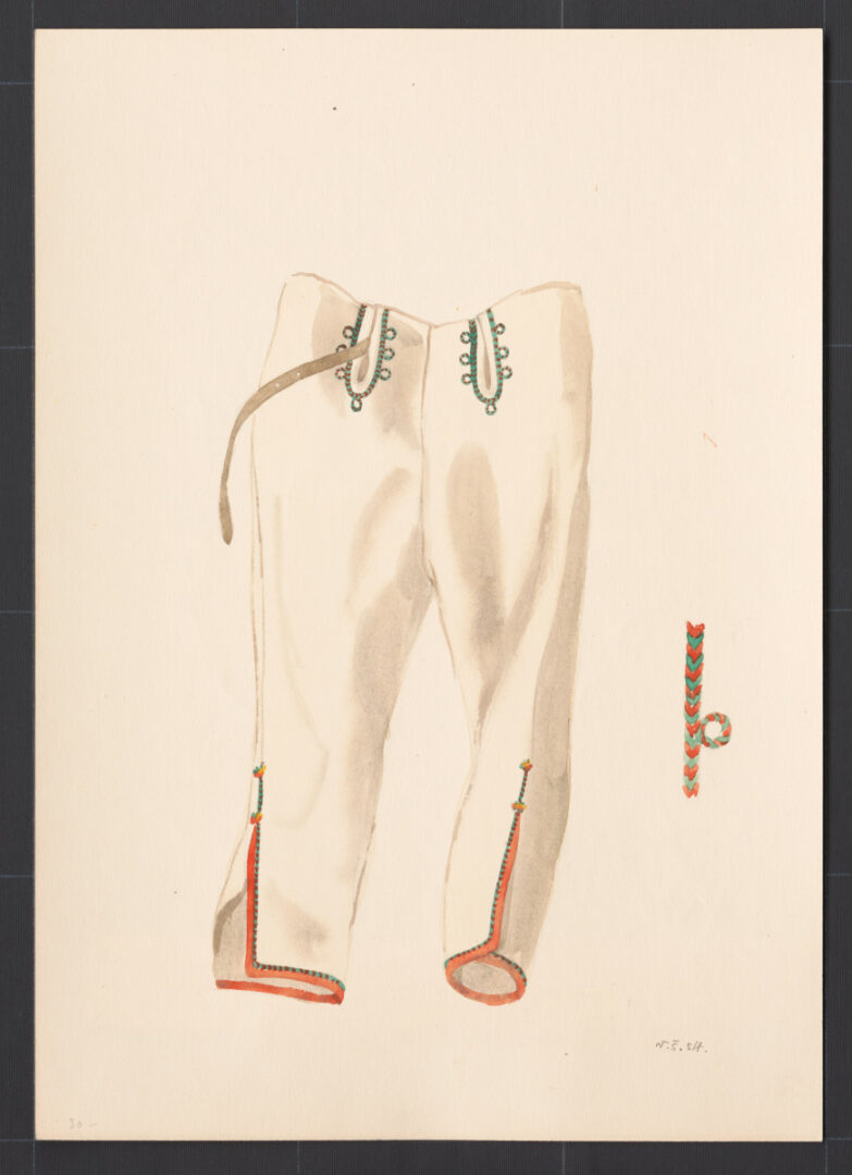 Kresba – nohavice súkenné