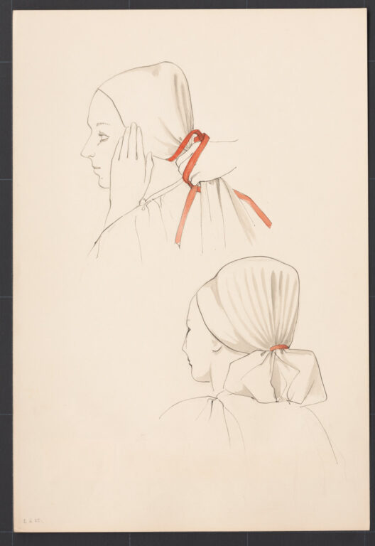 Kresba – viazanie dlhej šatky