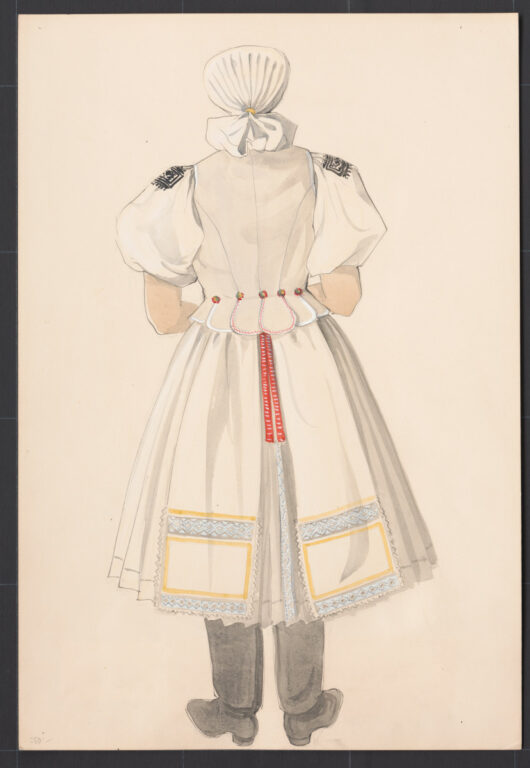 Kresba – odev ženský slávnostný