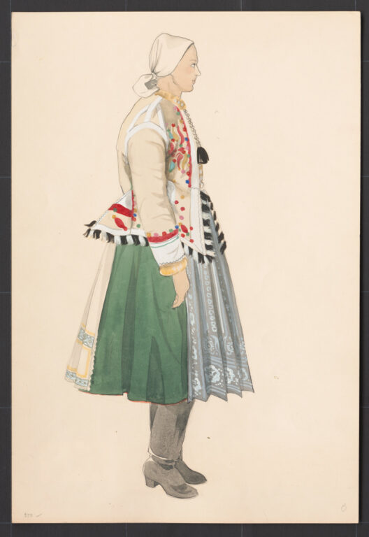 Kresba – odev ženský zimný