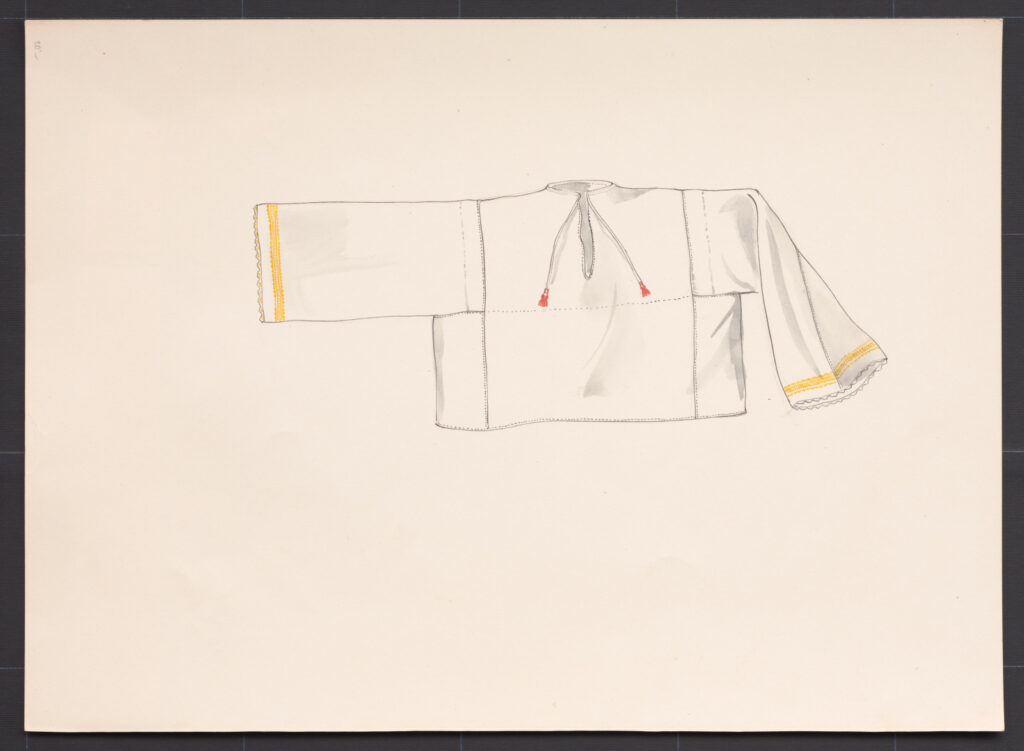 Kresba – košeľa mužská sviatočná