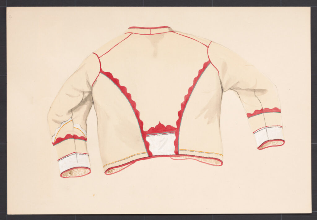 Kresba – kožuch mužský