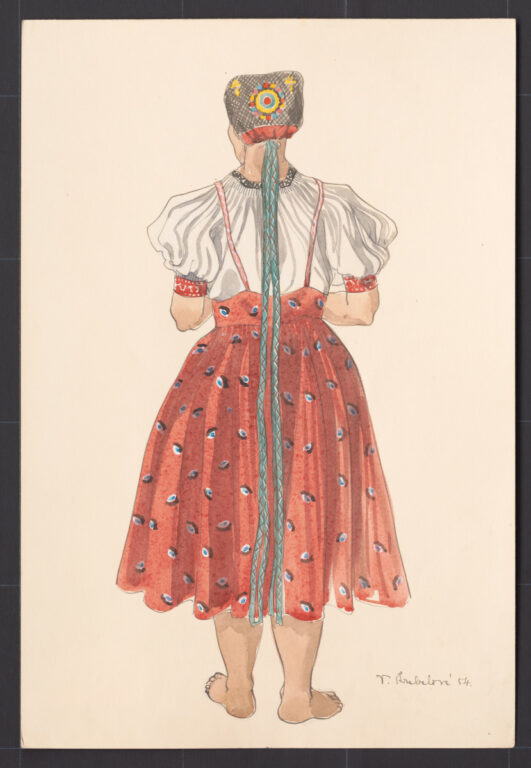 Kresba – odev ženský pracovný