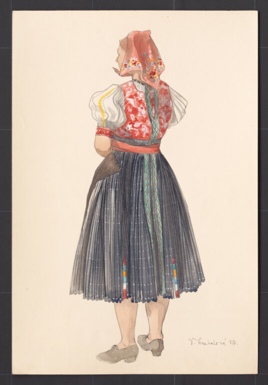 Kresba – odev ženský sviatočný