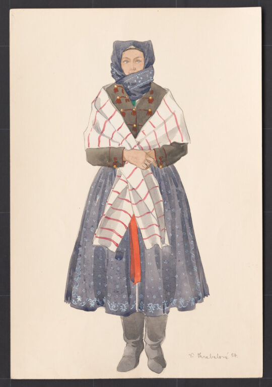 Kresba – odev ženský sviatočný