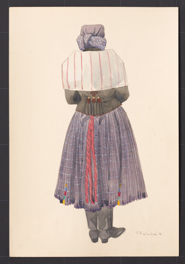 Kresba – odev ženský sviatočný