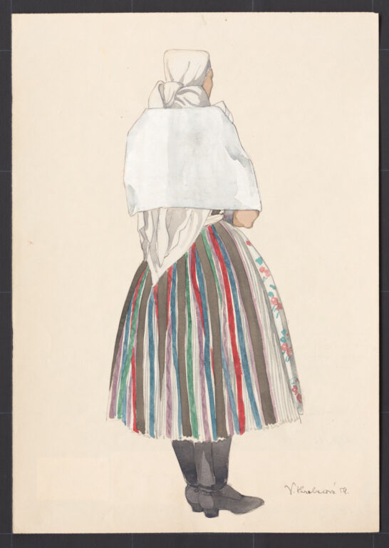 Kresba – odev ženský sviatočný