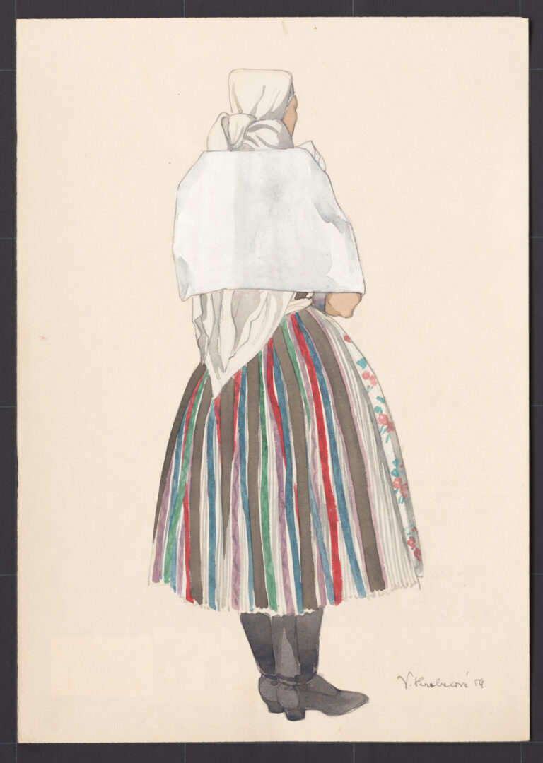 Kresba – odev ženský sviatočný