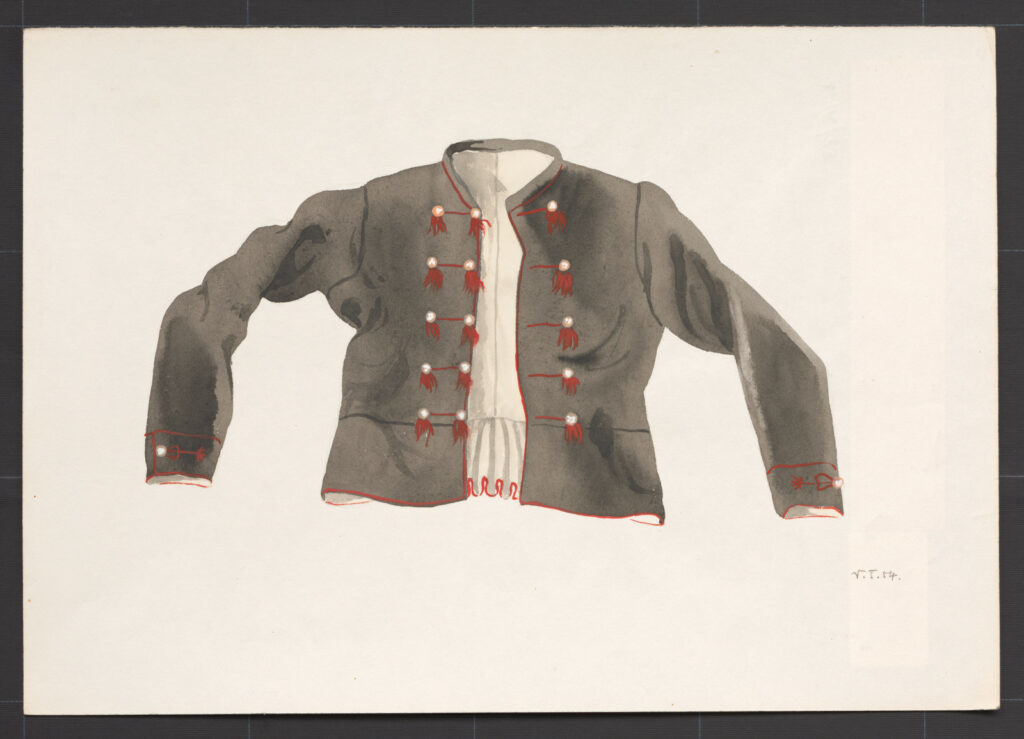 Kresba – kabátik ženský