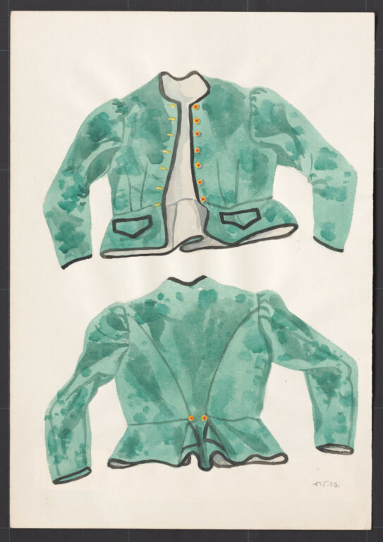 Kresba – kabátik ženský novší