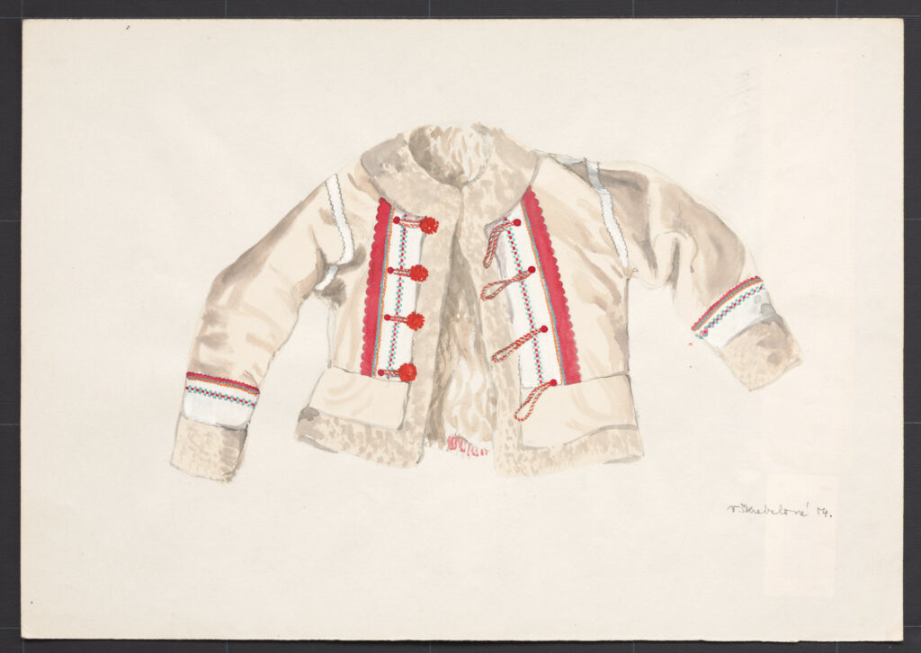 Kresba – kožuch ženský