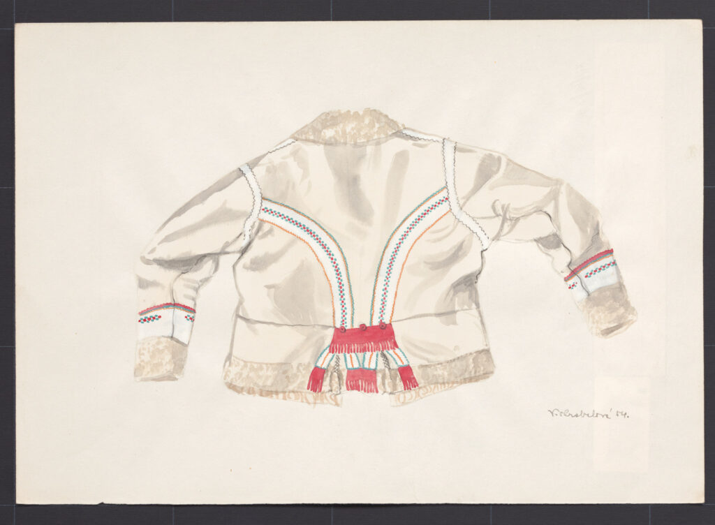 Kresba – kožuch ženský