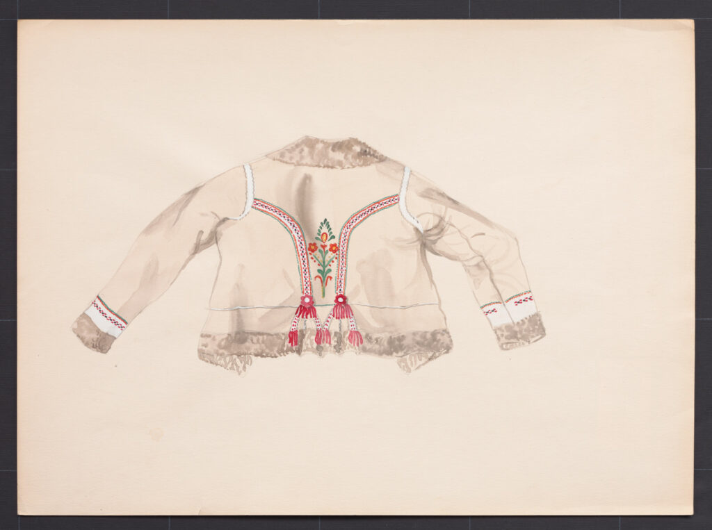 Kresba – kožuch ženský