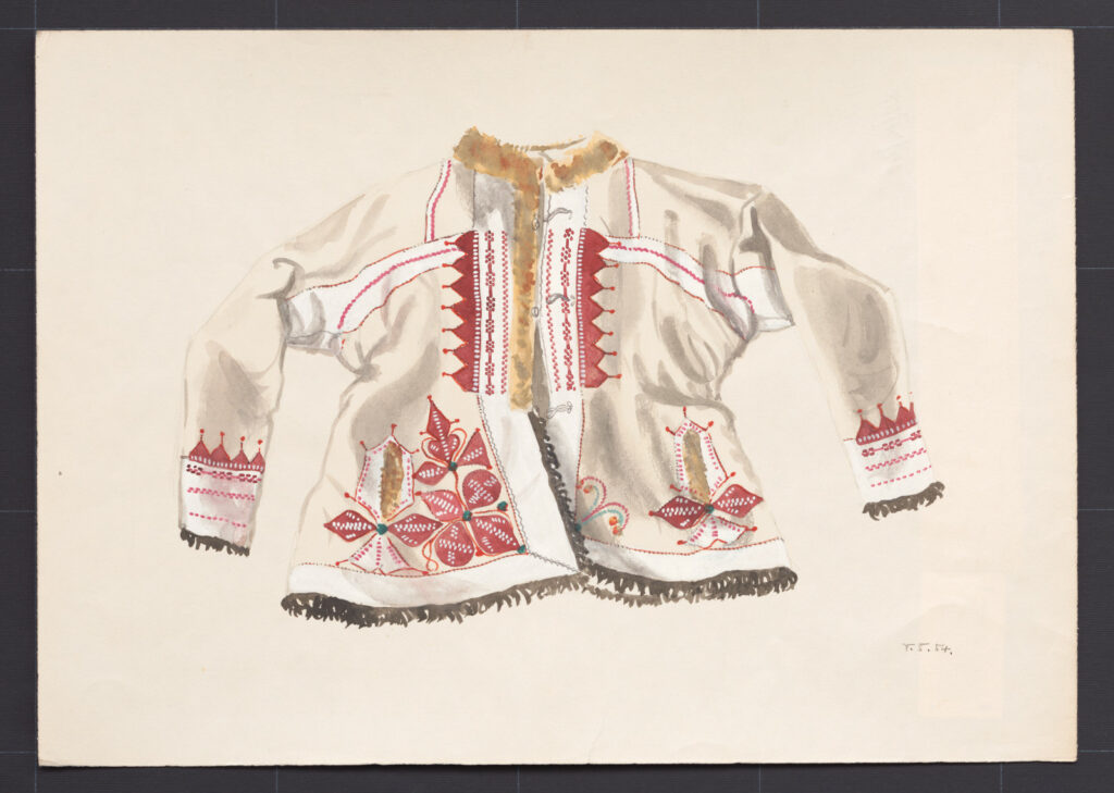 Kresba – kožuch ženský