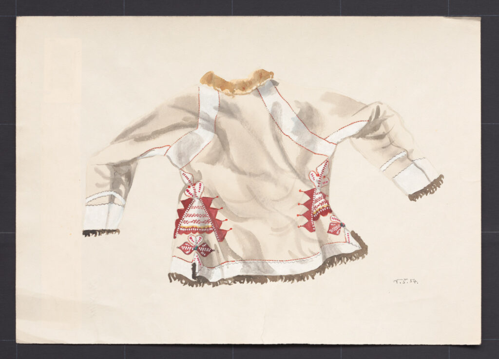 Kresba – kožuch ženský