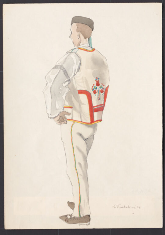 Kresba – odev mužský sviatočný