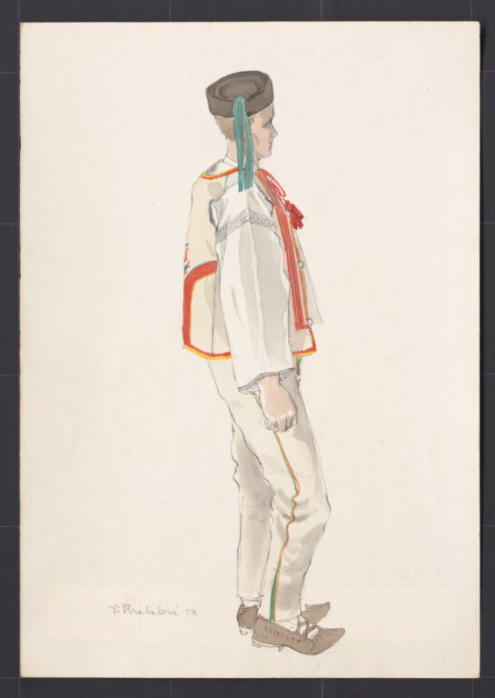 Kresba – odev mužský sviatočný