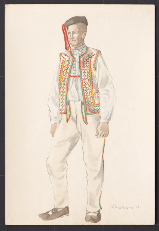 Kresba – odev mužský sviatočný