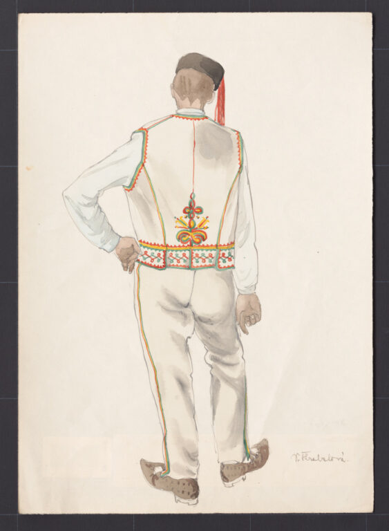 Kresba – odev mužský sviatočný