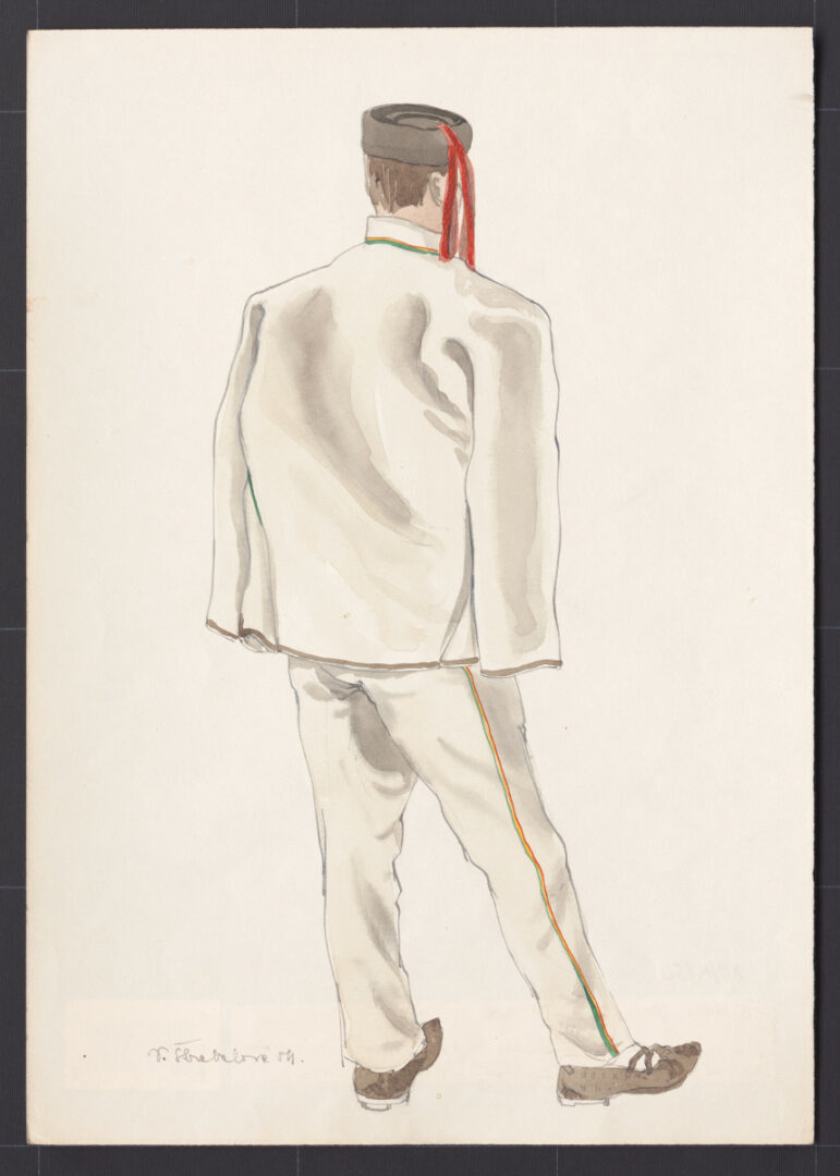 Kresba – odev mužský zimný