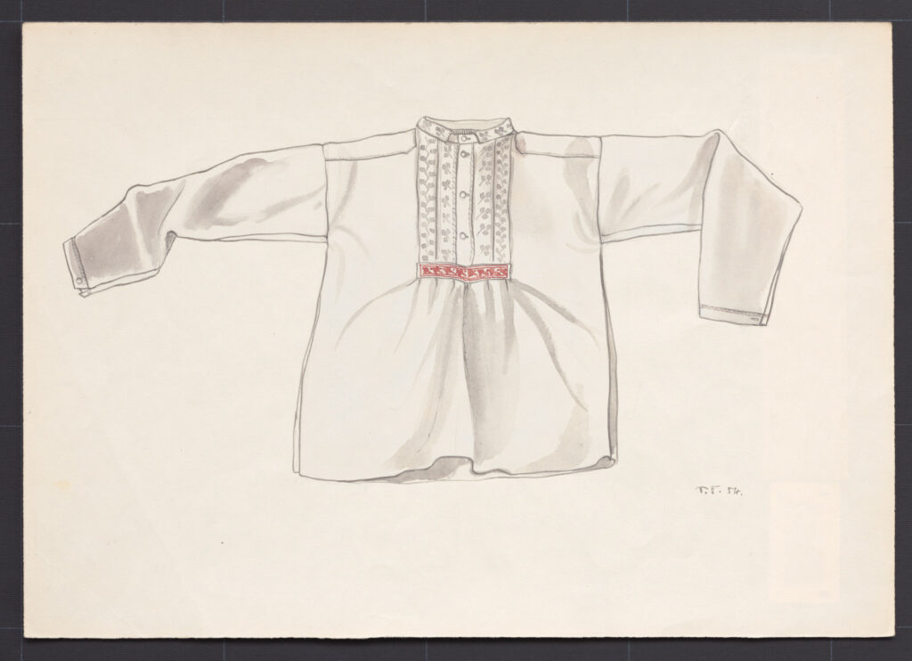 Kresba – košeľa mužská