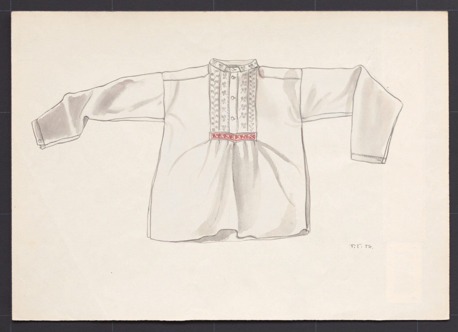 Kresba – košeľa mužská