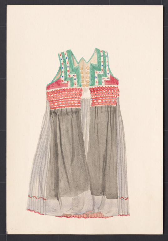 Kreba – sukňa súkenná so živôtikom