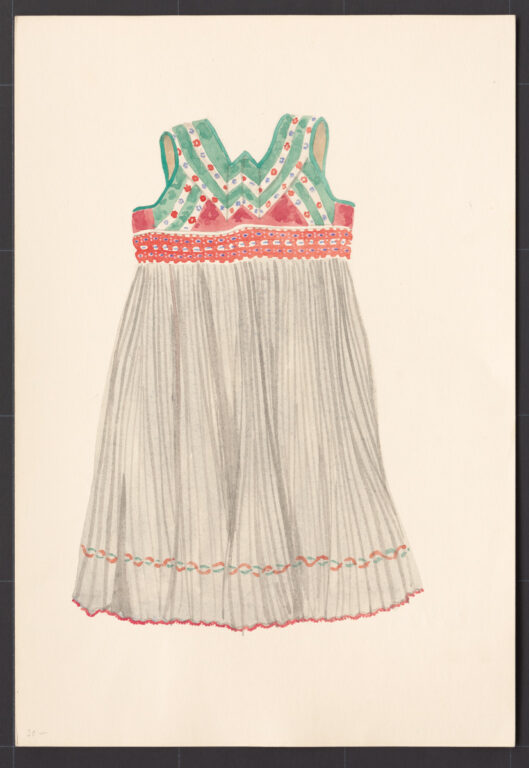 Kresba – sukňa súkenná so živôtikom