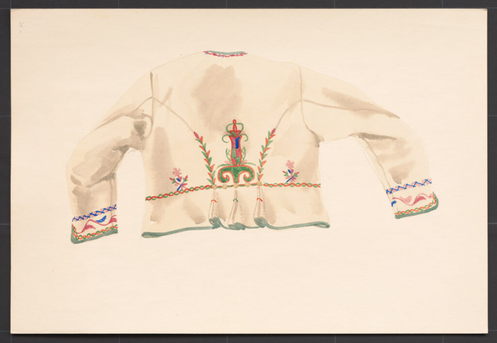 Kresba – kabát ženský súkenný