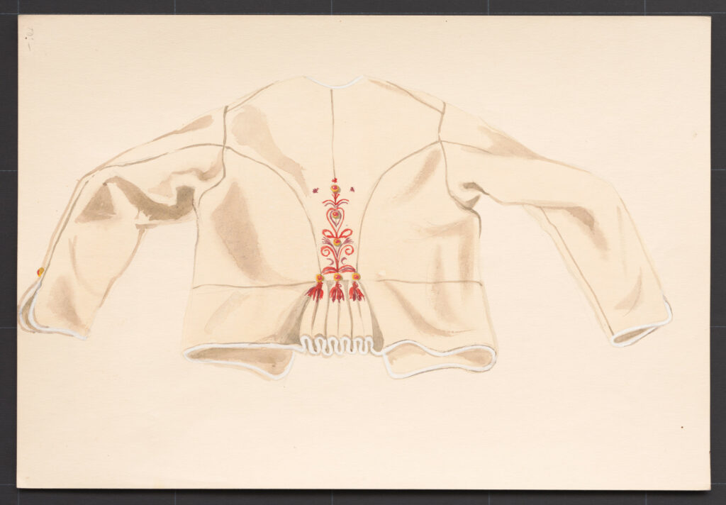 Kresba – kabátik ženský