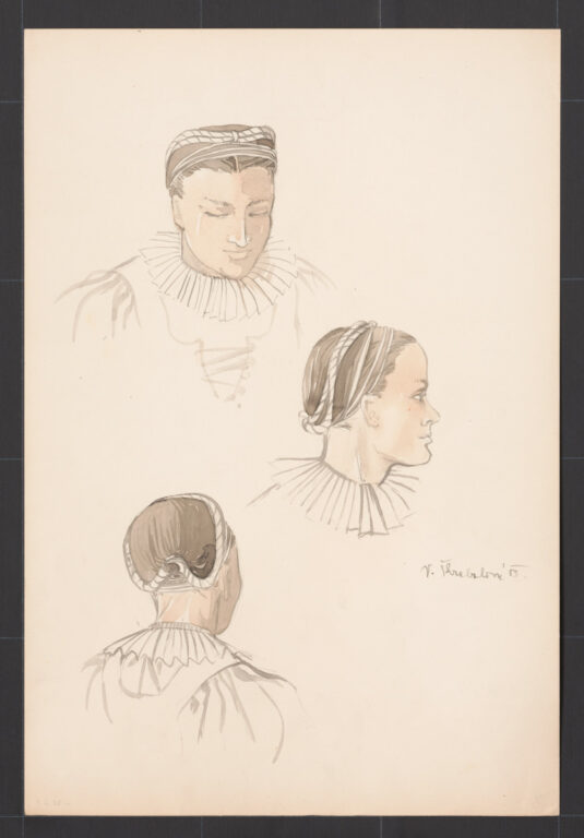 Kresba – ženský účes