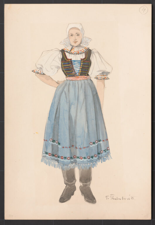 Kresba – odev dievčaťa