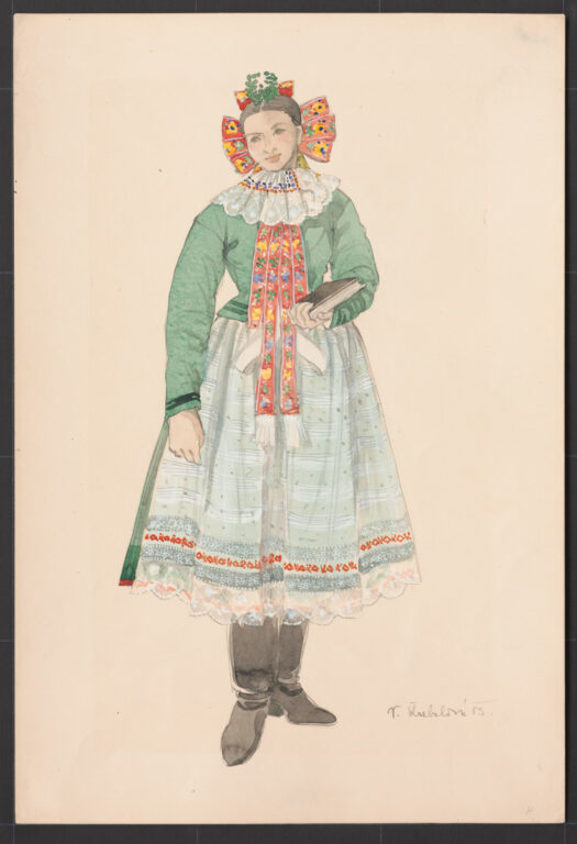 Kresba – odev mladuchy