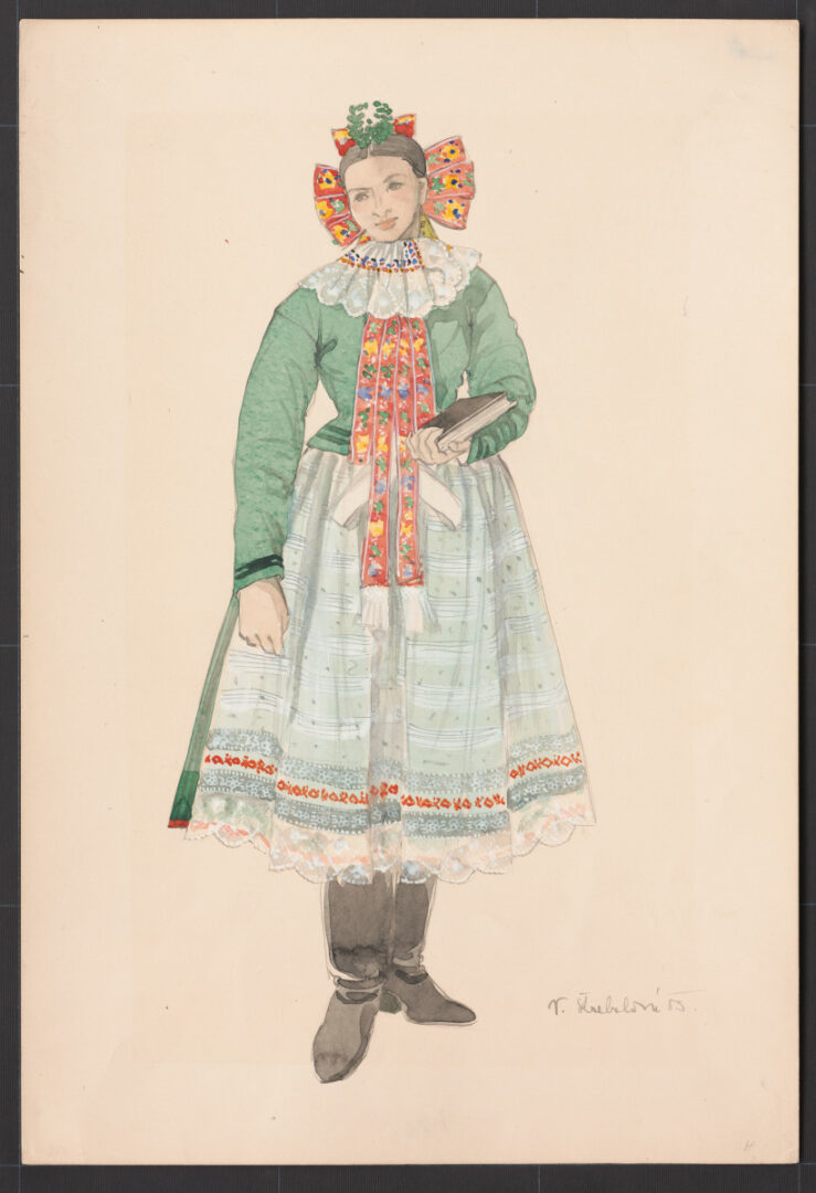 Kresba – odev mladuchy