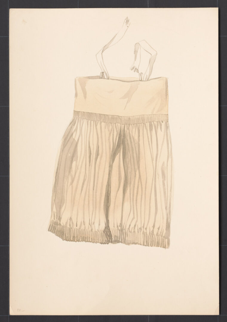 Kresba – rubáš konopný